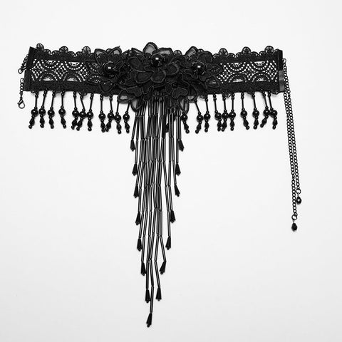 Gothic Wunderschöne lange Quastenkette