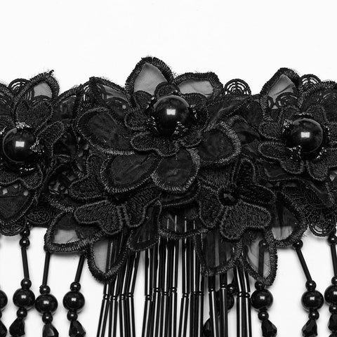 Gothic Wunderschöne lange Quastenkette