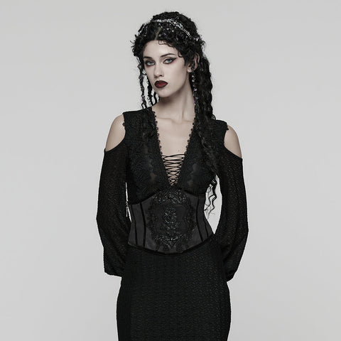 Wunderschöner, geprägter Kummerbund im Gothic-Stil