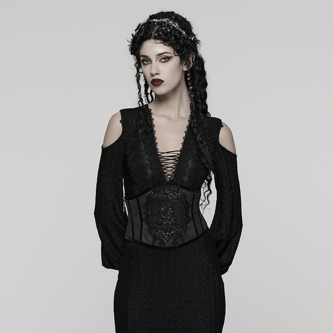 Wunderschöner, geprägter Kummerbund im Gothic-Stil