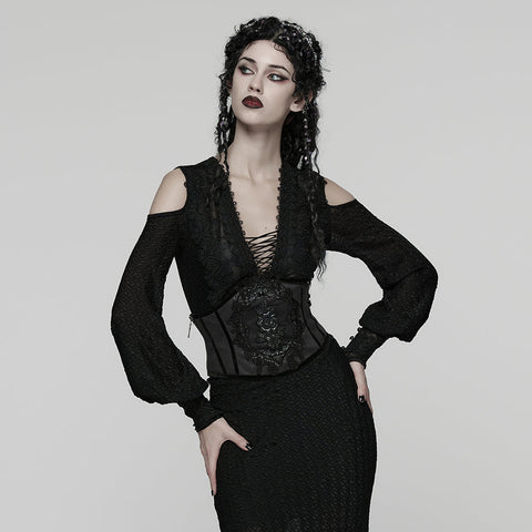 Wunderschöner, geprägter Kummerbund im Gothic-Stil