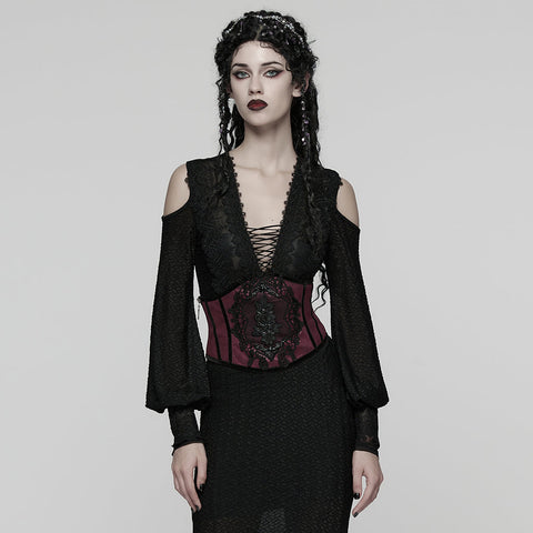 Wunderschöner, geprägter Kummerbund im Gothic-Stil