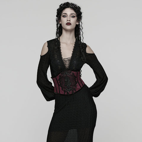 Wunderschöner, geprägter Kummerbund im Gothic-Stil