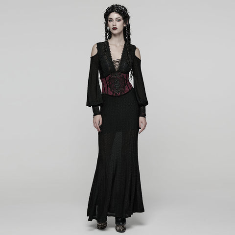 Wunderschöner, geprägter Kummerbund im Gothic-Stil