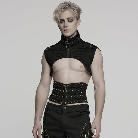 Punk Nieten Metall Korsett