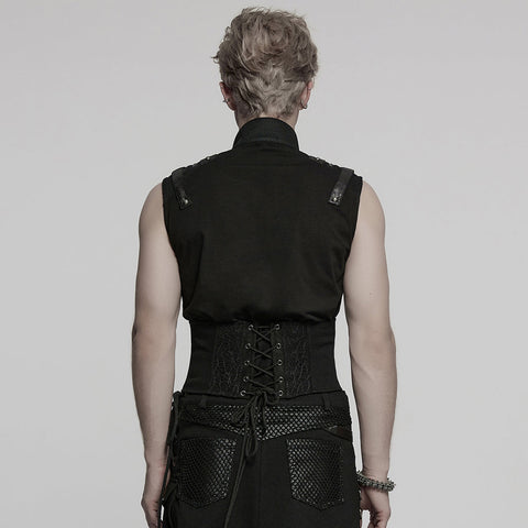 Punk Nieten Metall Korsett