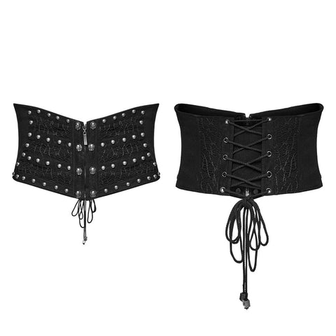 Punk Nieten Metall Korsett