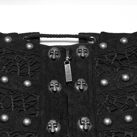 Punk Nieten Metall Korsett