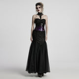 Gothic Wunderschönes schwarzes Kristall-Stirnband