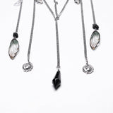 Gothic Wunderschönes schwarzes Kristall-Stirnband