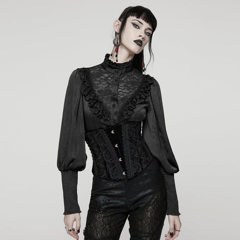 Gothic-Rosenspitzenkorsett