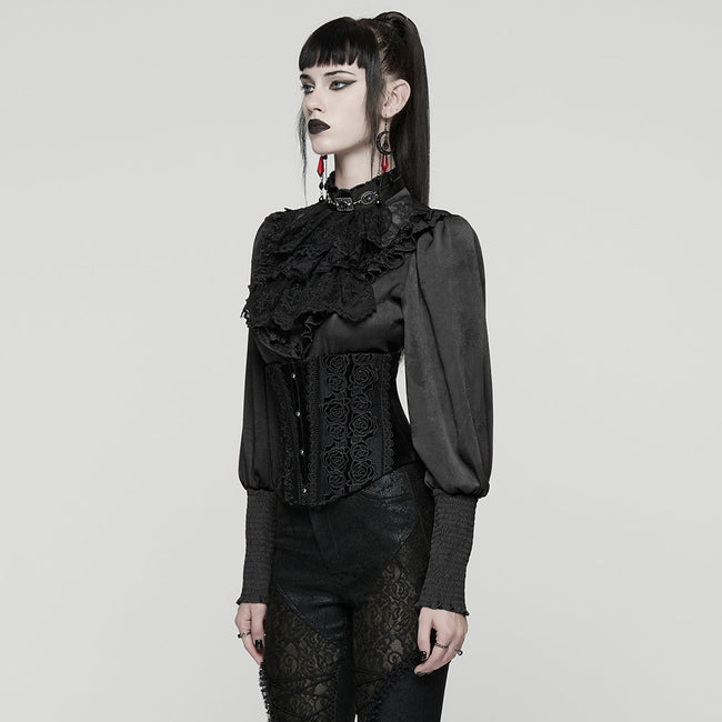 Gothic-Rosenspitzenkorsett