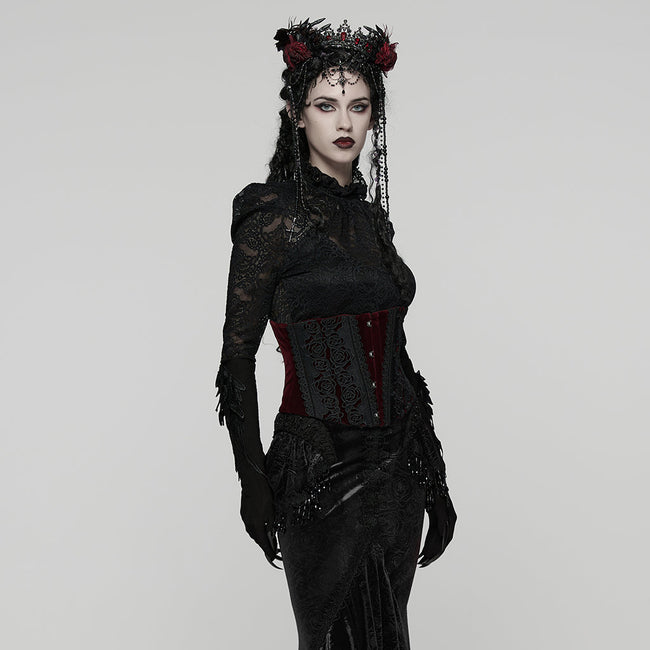 Gothic-Rosenspitzenkorsett