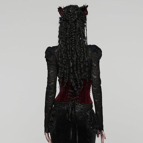 Gothic-Rosenspitzenkorsett