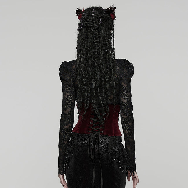 Gothic-Rosenspitzenkorsett