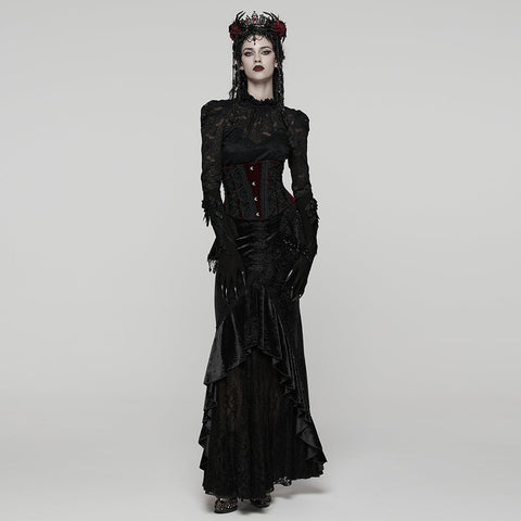 Gothic-Rosenspitzenkorsett