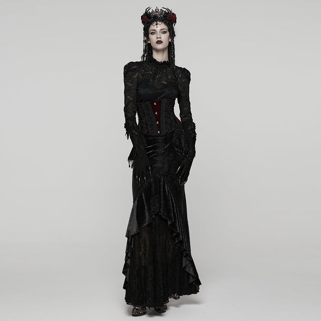 Gothic-Rosenspitzenkorsett