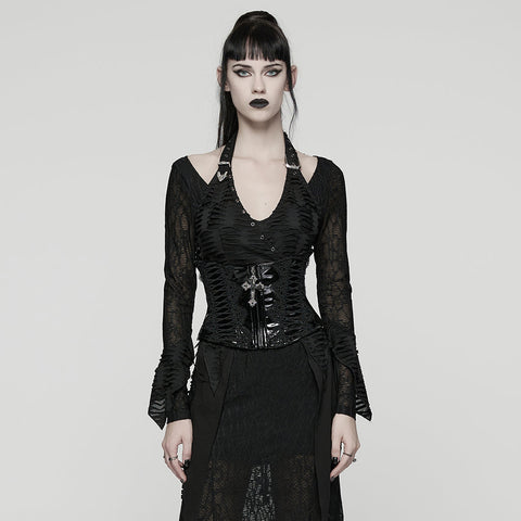 Gothic-Lacklederkorsett