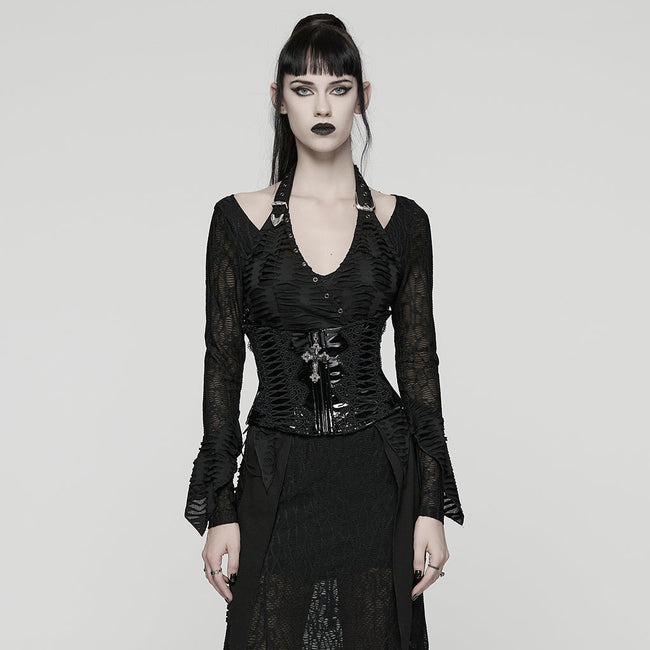 Gothic-Lacklederkorsett