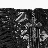 Gothic-Lacklederkorsett