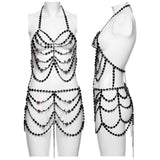 Gothic-Knochen-Körperkette