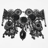 Edle Rosen-Spitzen-Gothic-Halskette