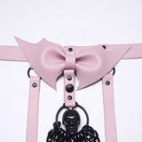 Punk-Fledermaus-Bogen-Totenkopf-Brustkette