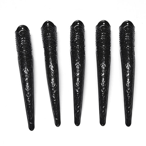 Flauschige Gothic-Handschuhe