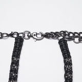 Doomsday Punk Schlangenumwickelte Totenkopf-Halskette