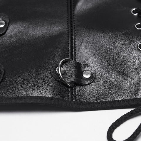 Punk-Metal-Lederkorsett