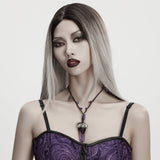 Halskette aus gewebten Naturkristallen