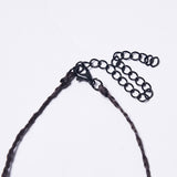 Halskette aus gewebten Naturkristallen