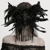 Gothic-Dämonenflügel-Quastenmaske