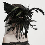 Gothic-Dämonenflügel-Quastenmaske