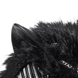 Punk-Fuchskopf-Zopfhaube