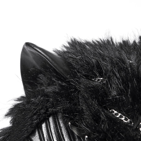 Punk-Fuchskopf-Zopfhaube