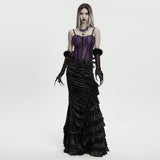 Gothic-Kristallkreuz-Halskette