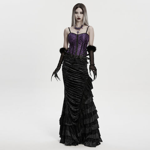 Gothic-Kristallkreuz-Halskette