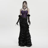 Gothic-Kristallkreuz-Halskette