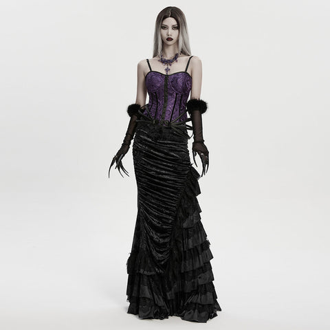 Gothic-Kristallkreuz-Halskette