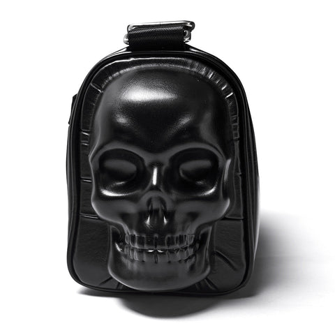 Punk Metal Leder Totenkopf-Tasche