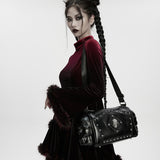 Punk Metal Leder Totenkopf-Tasche