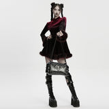 Punk Metal Leder Totenkopf-Tasche