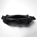 Punk Metal Leder Totenkopf-Tasche