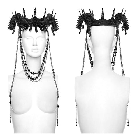 Gotische, gewundene Drachenkettenkrone