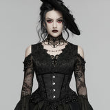 Gothic-Rosenquasten-Korsett