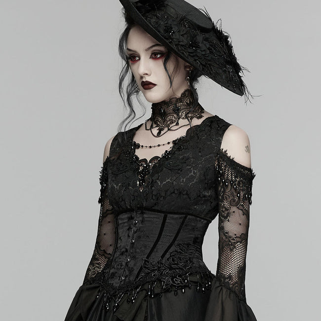 Gothic-Rosenquasten-Korsett