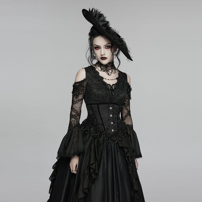 Gothic-Rosenquasten-Korsett