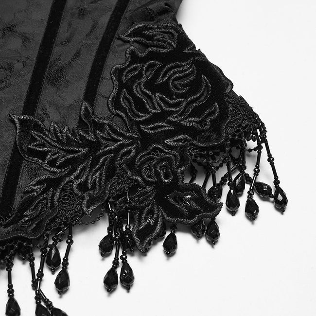 Gothic-Rosenquasten-Korsett
