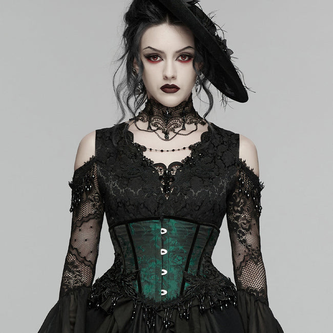 Gothic-Rosenquasten-Korsett